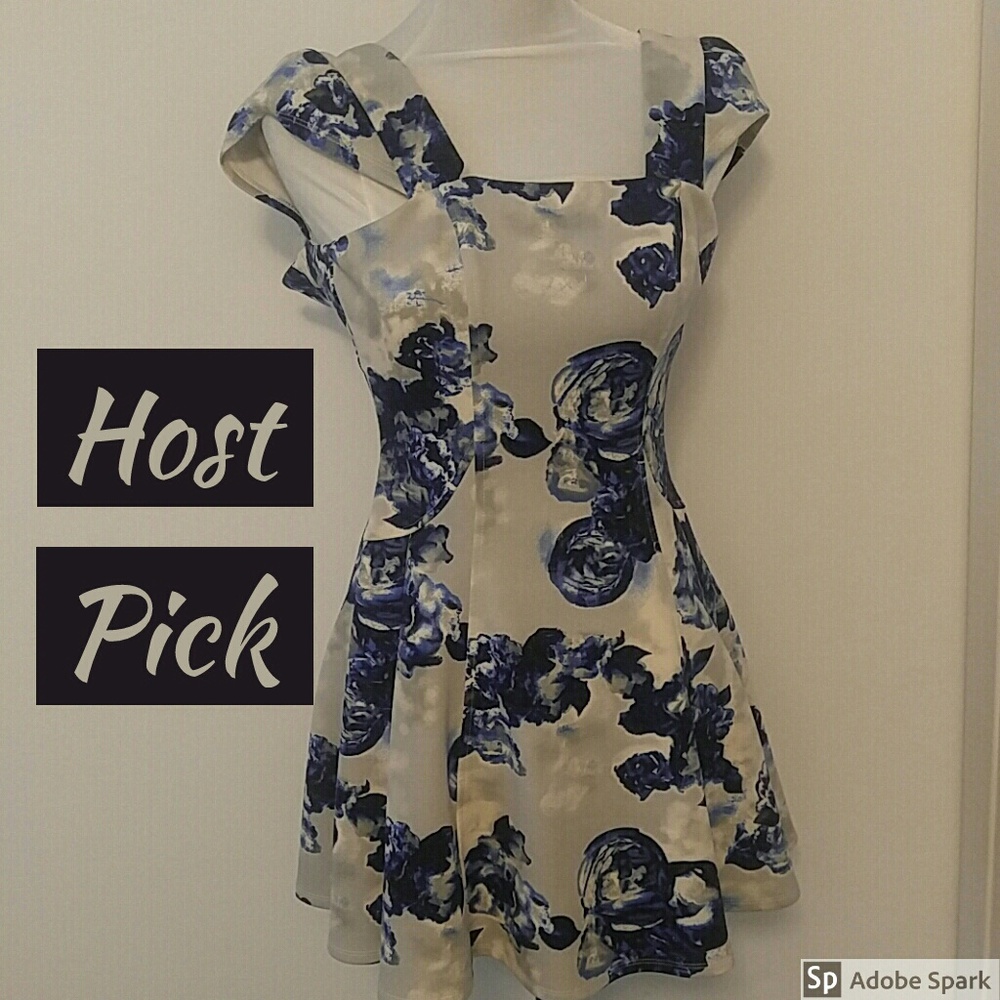BCBGeneration Fitted Flare Dress
